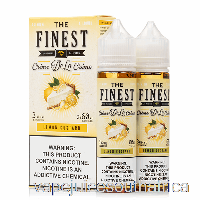 Vape Juice South Africa Lemon Custard - The Finest Cr